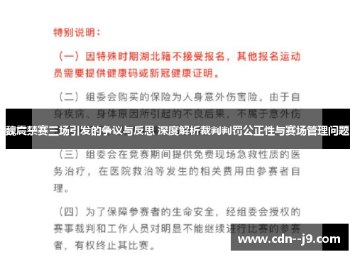 魏震禁赛三场引发的争议与反思 深度解析裁判判罚公正性与赛场管理问题