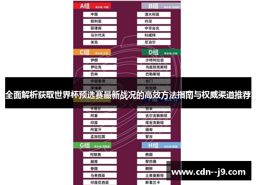 全面解析获取世界杯预选赛最新战况的高效方法指南与权威渠道推荐